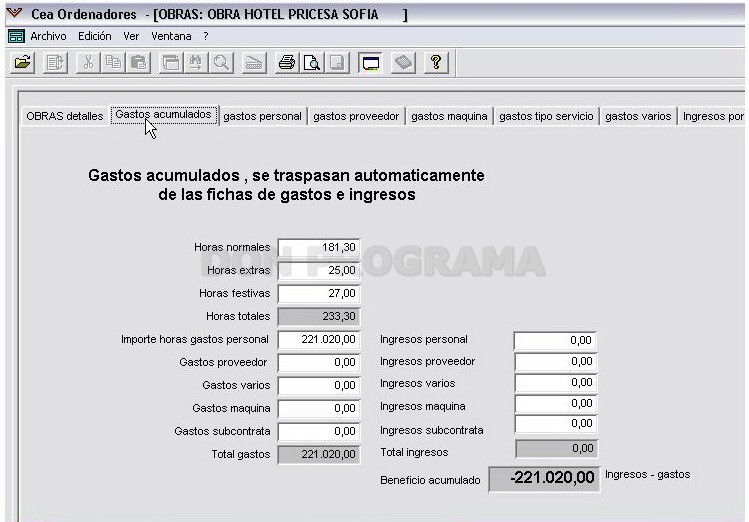 Programa De Gestión Para El Control De Obras - CEA Ordenadores ...