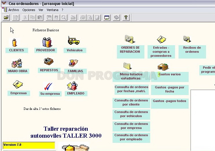 Programa De Gestión De Talleres Mecánicos - CEA Ordenadores ...